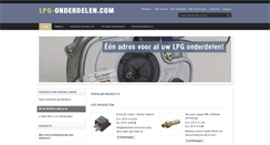 Desktop Screenshot of lpg-onderdelen.com